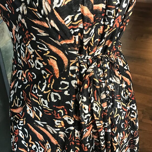 'Molly Bracken' Halter Black Fauve Dress - Size Large - Picture 5 of 7